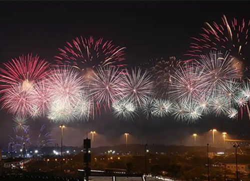 上林县焰火晚会